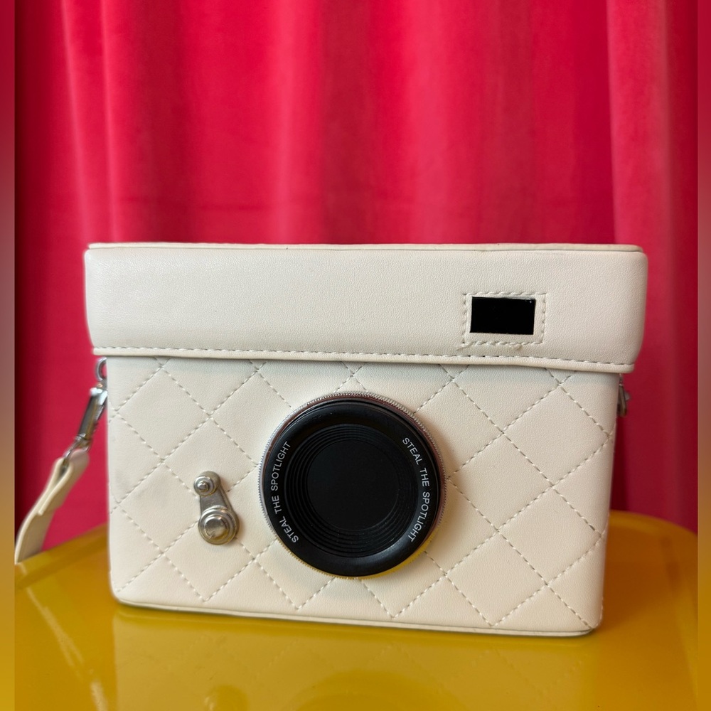 Off White Polaroid Purse  w/ Strap